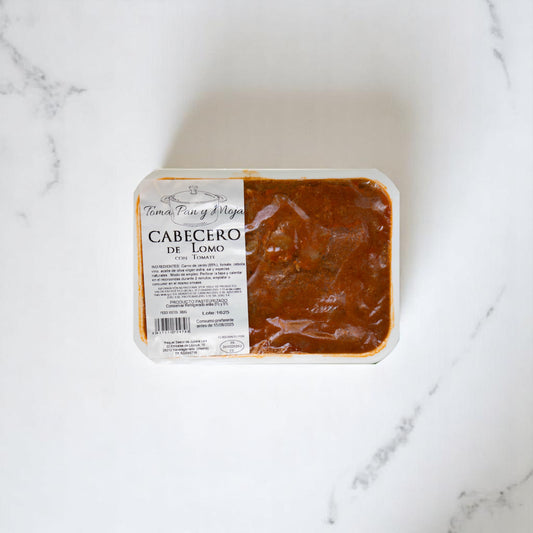 Cabecero de lomo con tomate
