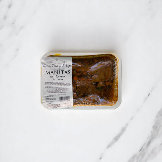 Manitas de cerdo en salsa